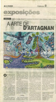 Article on D'Artagnan exhibition