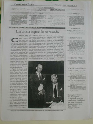 Article on D'Artagnan exhibition 2003