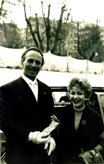 With Rita Giannuzzi (television personality) in Rome 1957